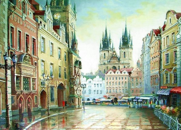 Картина "улица в Стамбуле» (Львовская галерея искусств)