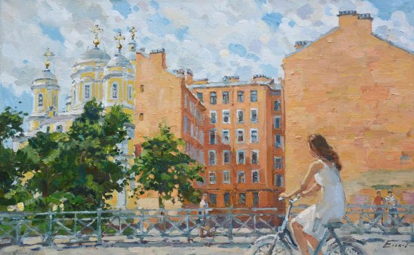 Городские пейзажи в живописи Павла Еськова