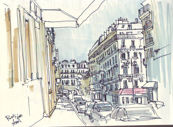 Анна Эгида городской скетчинг