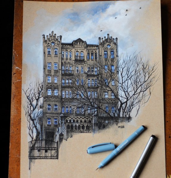 Скетч город