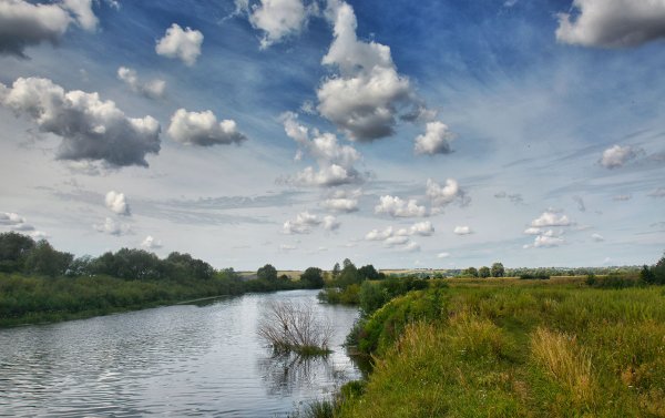 Речка Мокша Мордовия красивая