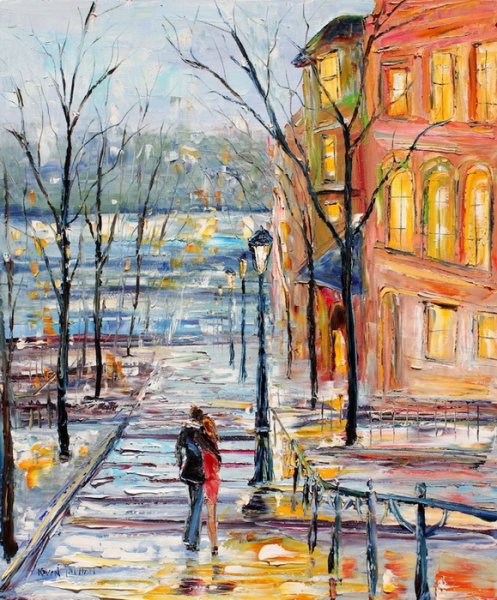 Весенний городской пейзаж