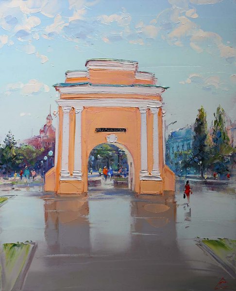 Тарские ворота Омск картины художников