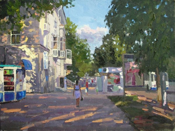 Картина улица Ленина Ралифа Ахметшина