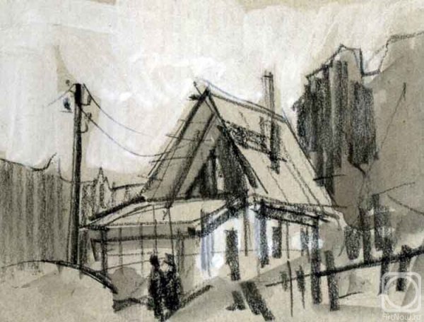Художника Акопа Григоряна Наброски углем