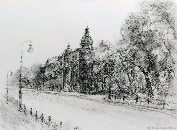 Рисунки углем