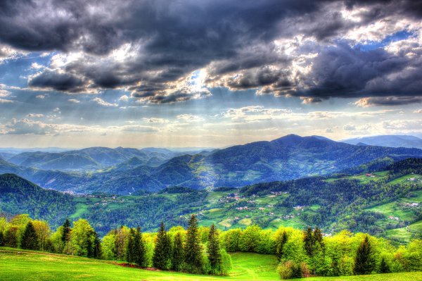 Природа горы небо