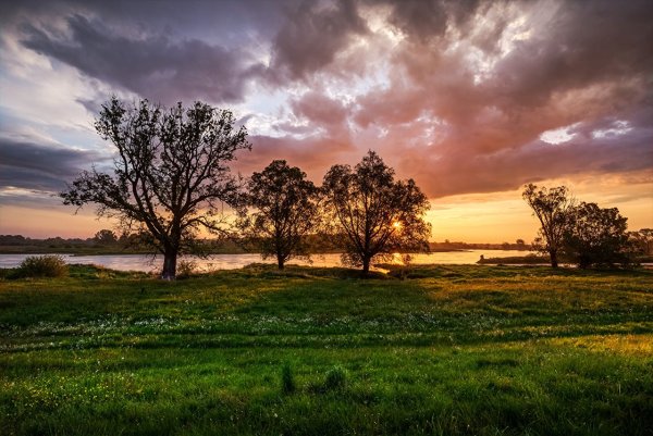 Пейзаж закат