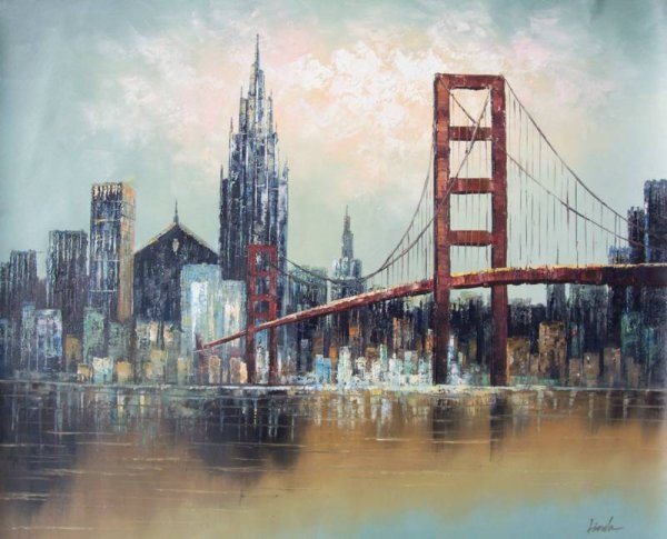 Живопись картины Бруклинский мост