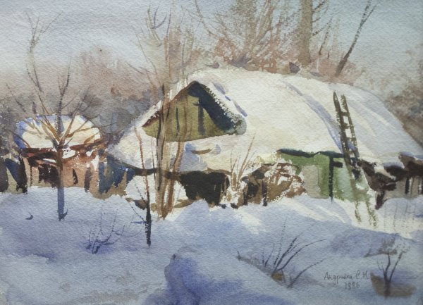 Андрияка зимний пейзаж