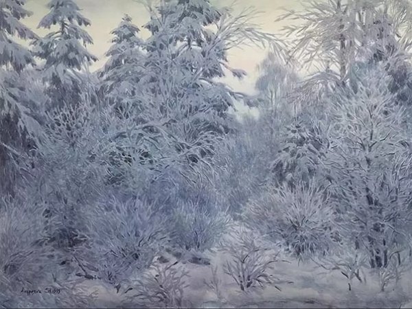 Зимние пейзажи Сергея Андрияки