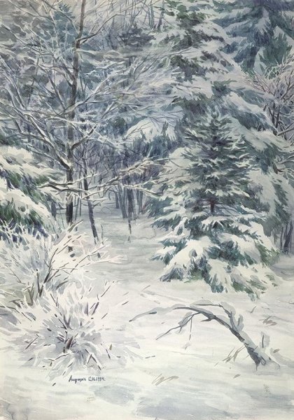 Живопись Сергей Андрияка зима