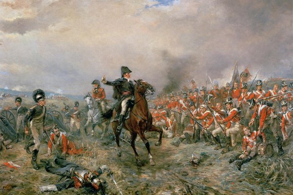 Герцог Ватерлоо Веллингтон в битве