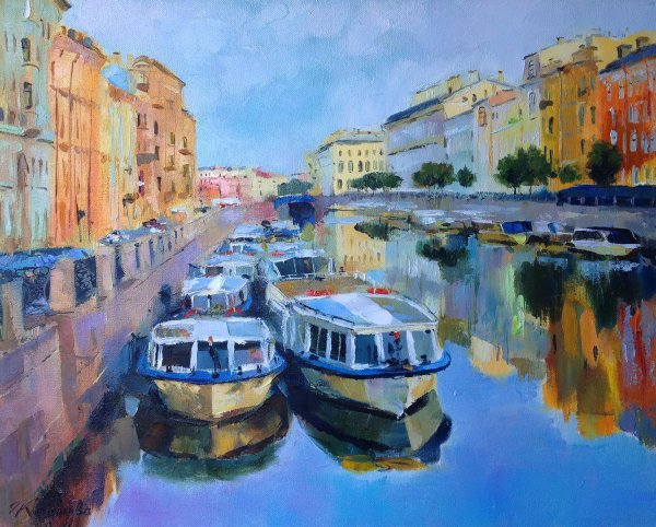 Пленэр Питер гуашь