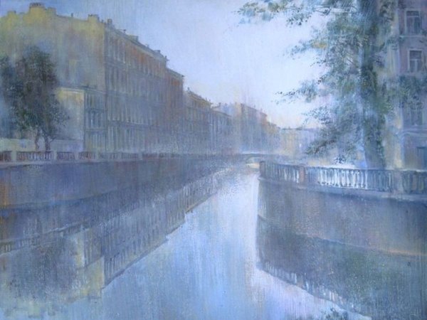 Петербург белой ночью живопись