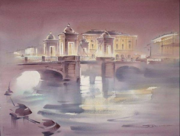 Константин Кузема.акварели Петербурга.