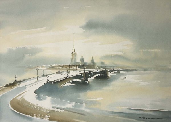 Константин Кузема.акварели Петербурга.
