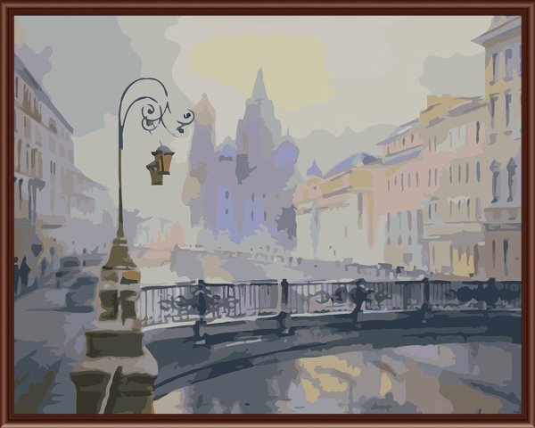 Ольга Литвиненко акварель зима Питер