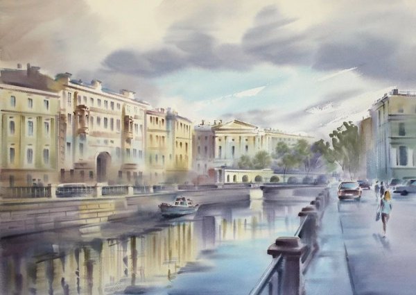 Константин Кузема.акварели Петербурга.