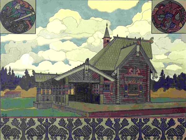 Ночь на Ильмень озере Билибин