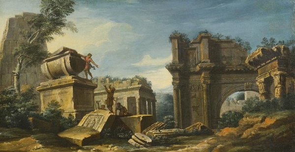 Глаубер "пейзаж с руинами"