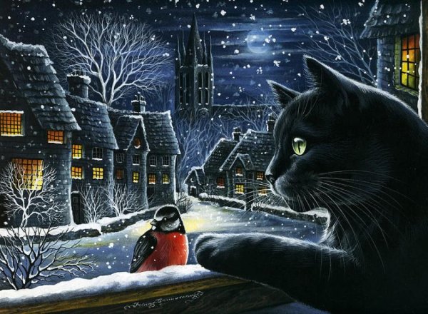 Новогодние коты Ирины Гармашовой