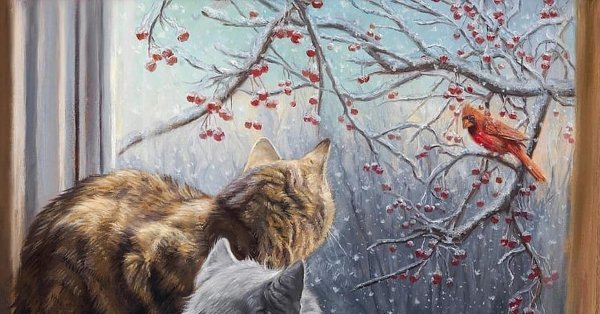 Художник Lucie Bilodeau зима