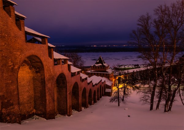 Зимняя панорама Нижний Новгород