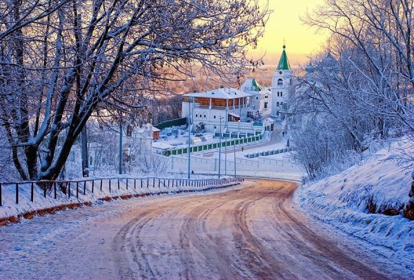 Утро Нижний Новгород зима