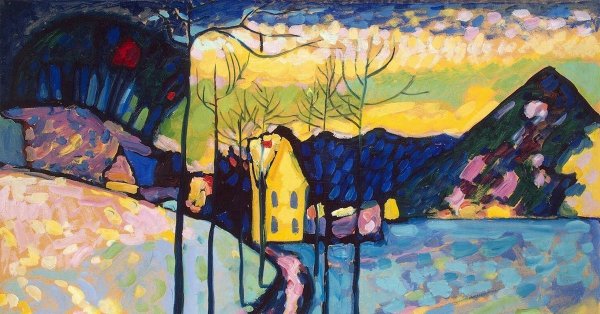 Кандинский Василий Васильевич зимний пейзаж