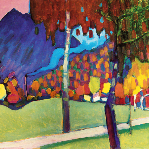 Василий Кандинский «пейзаж в Мурнау» 1908