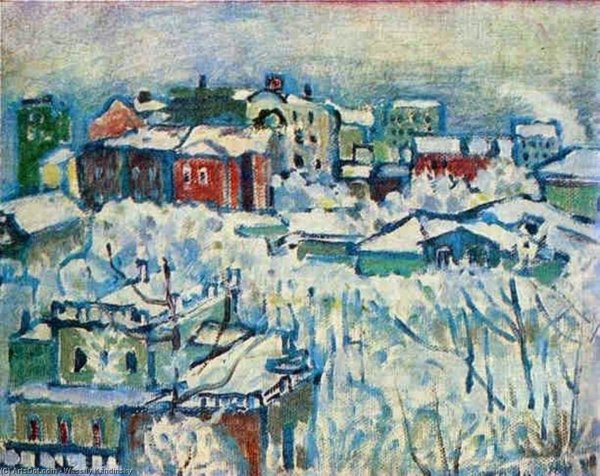 Василий Кандинский двое на лошади