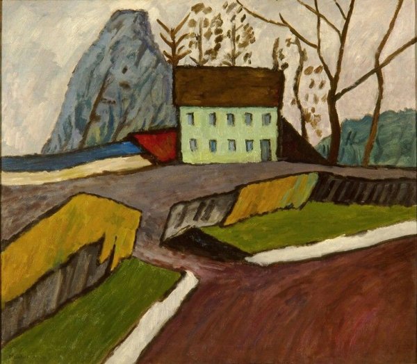 Кандинский Василий Васильевич осень в Мурнау 1908