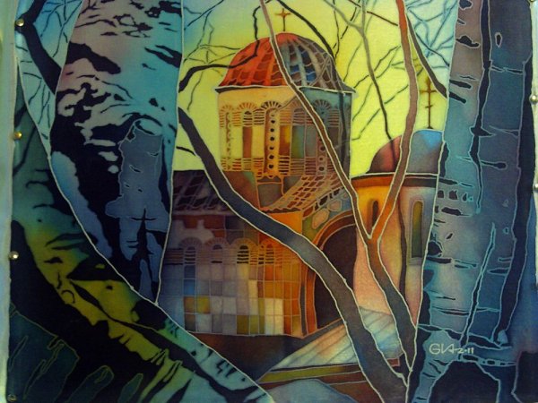 Городские пейзажи в декоративном стиле