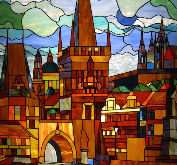 Стилизованный городской пейзаж