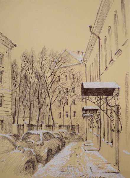 Зима в графике