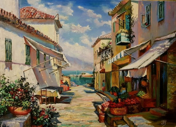 Городской пейзаж живопись