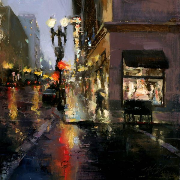 Картина "улица в Стамбуле» (Львовская галерея искусств)