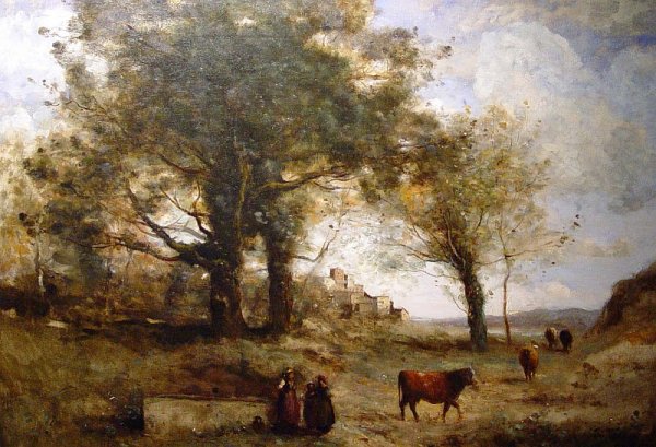 Камиль коро пейзаж 1860