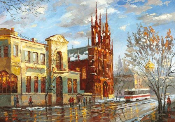 Дмитрий Спирос картины городской пейзаж Самары