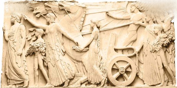 Барельеф храма воинской славы в Москве