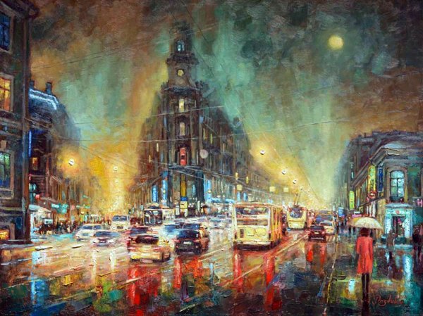 Художник Найденов пейзажи Санкт Петербурга