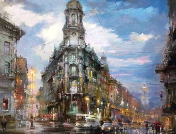 Художник Игорь Кирсанов Питер картины
