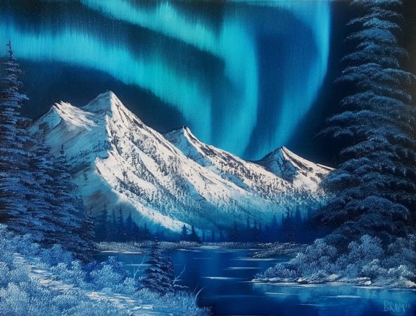 Зима картины Боба Росса