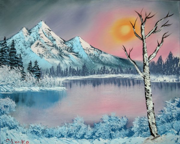 Зимняя живопись Боба Росса