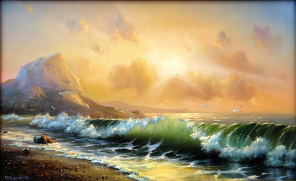 Игорь Сахаров море волна морской Прибой