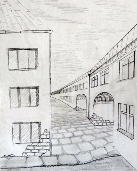 Осенний пейзаж набросок