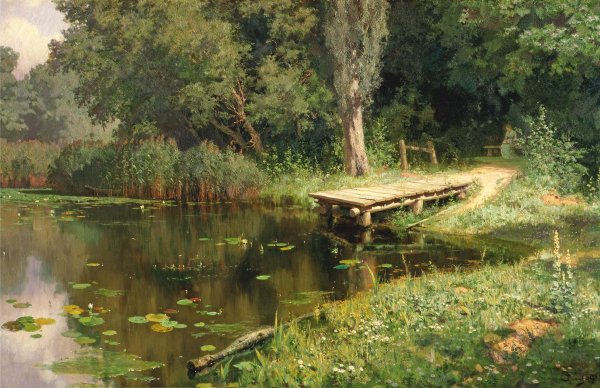 Василий Поленов, «заросший пруд», 1879