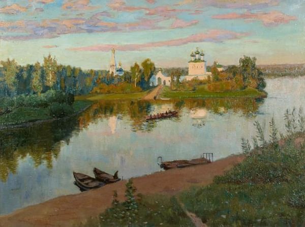 Василий Поленов монастырь над рекой