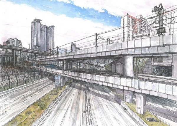 Линейная перспектива с 1 точкой схода